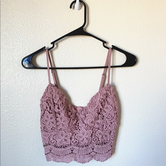 purple bralette crop top